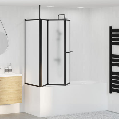 vidaXL Shower Screen Folding White Aluminium