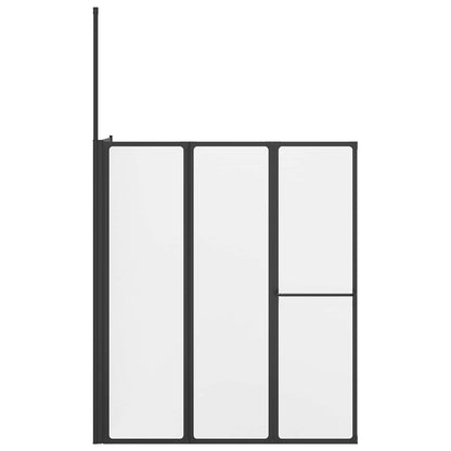 vidaXL Shower Screen Folding White Aluminium