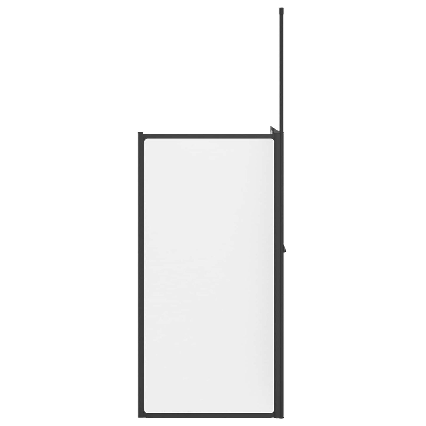 vidaXL Shower Screen Folding White Aluminium