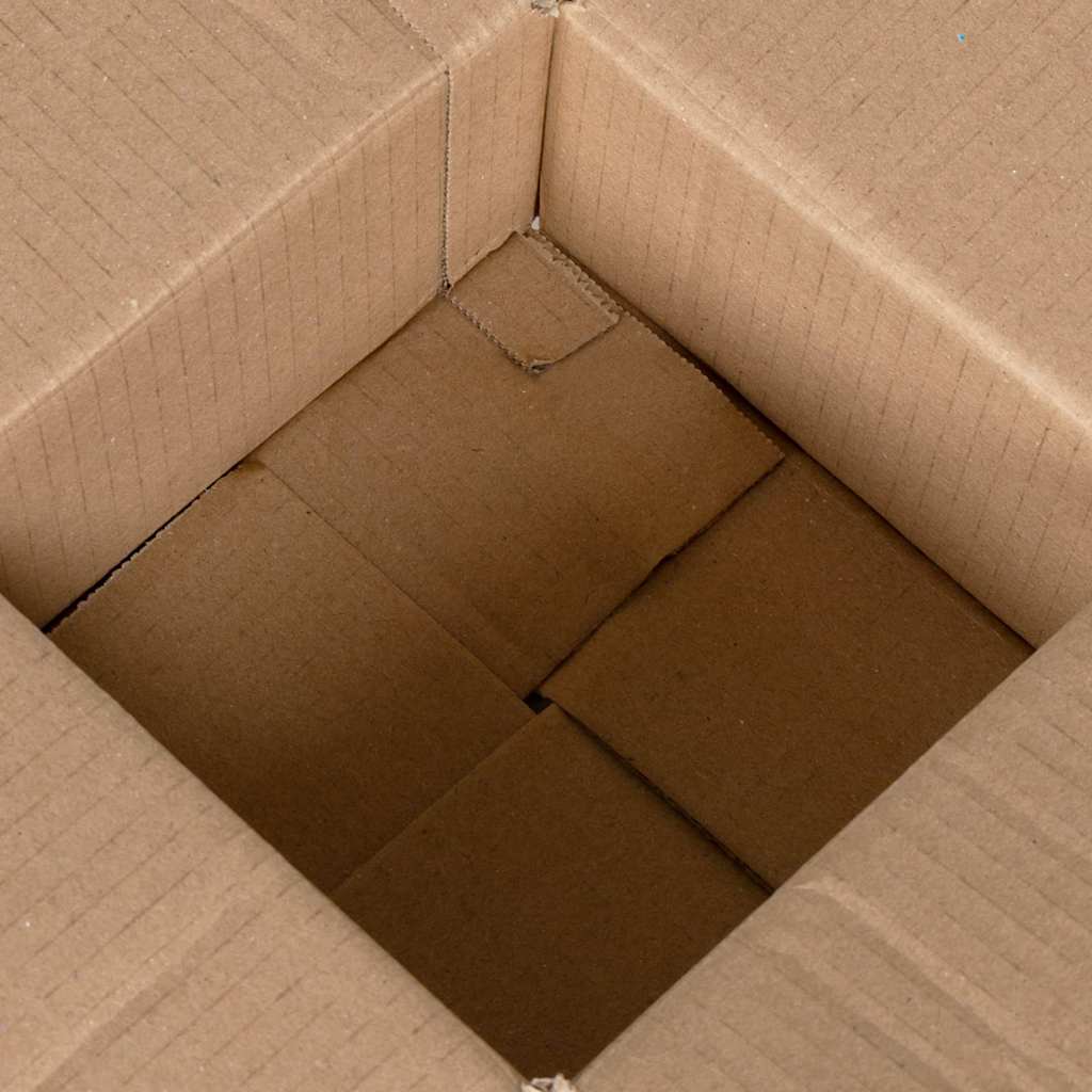 vidaXL Folding Box 50 pcs Natural 15 x 15 x 8 cm Cardboard
