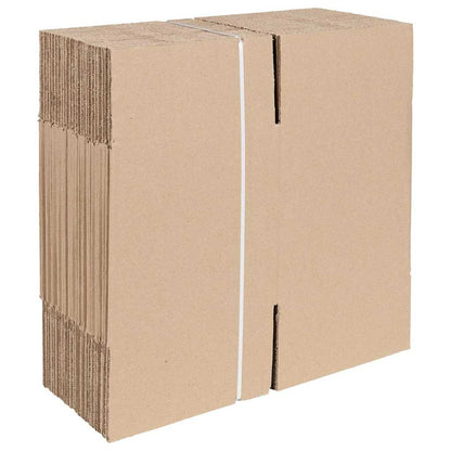vidaXL Folding Box 50 pcs Natural 20 x 20 x 20 cm Cardboard
