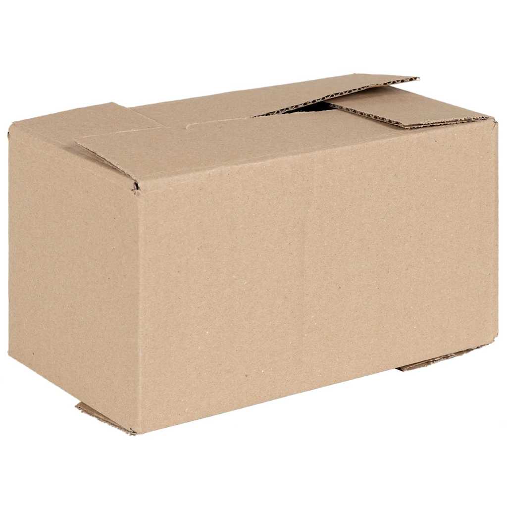 vidaXL Folding Box 50 pcs Natural 24 x 13 x 13 cm Cardboard