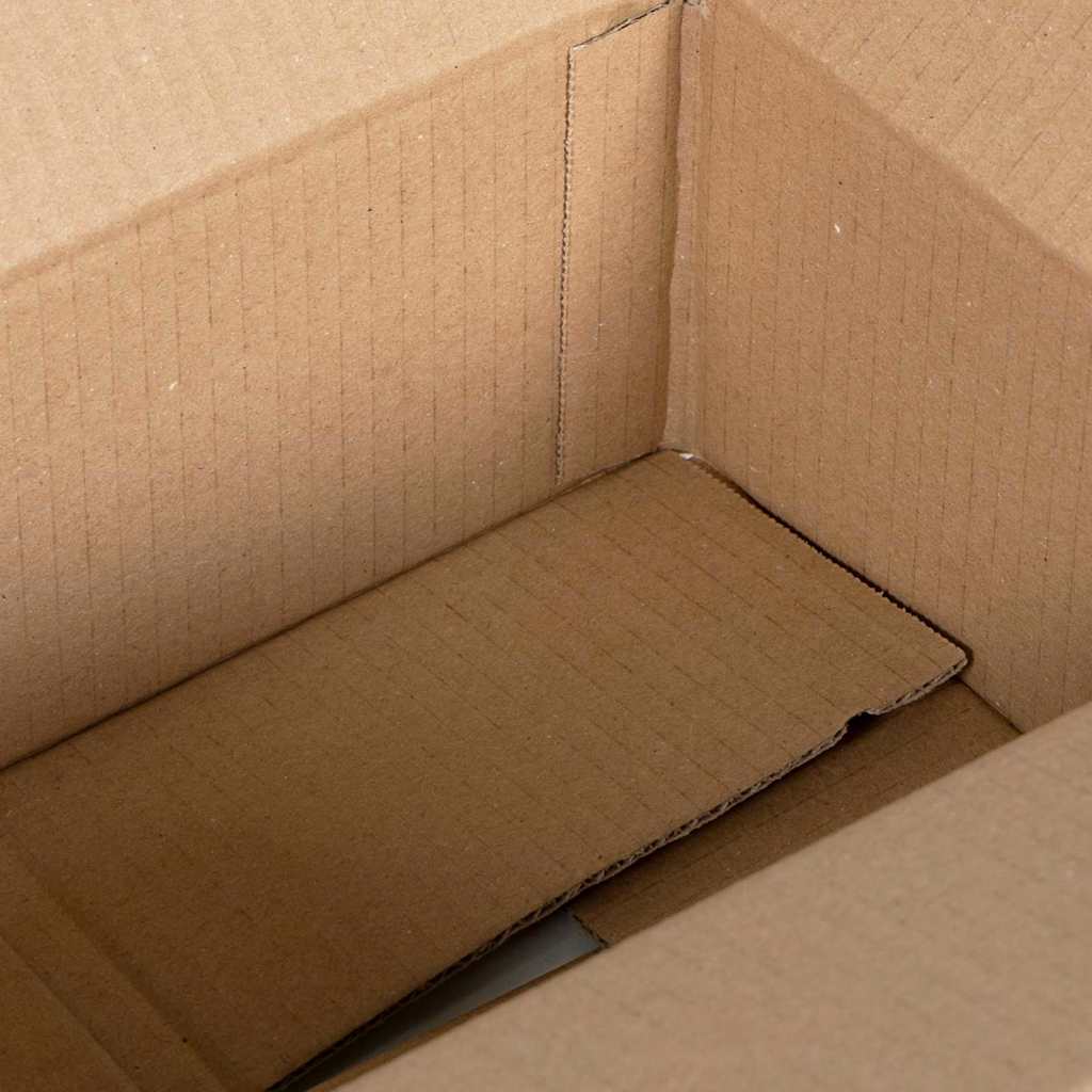 vidaXL Folding Box 50 pcs Natural 25 x 17.5 x 10 cm Cardboard