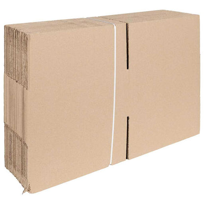 vidaXL Folding Box 50 pcs Natural 30 x 30 x 15 cm Cardboard