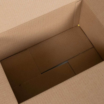 vidaXL Folding Box 50 pcs Natural 35 x 24 x 15 cm Cardboard