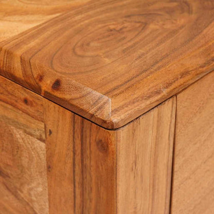 vidaXL Console Table Brown 110 x 30 x 80 cm Solid Acacia Wood