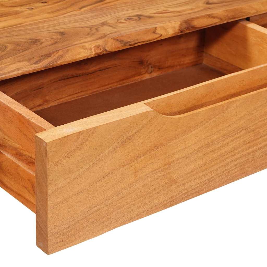 vidaXL Console Table Brown 110 x 30 x 80 cm Solid Acacia Wood