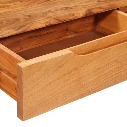 vidaXL Console Table Brown 110 x 30 x 80 cm Solid Acacia Wood