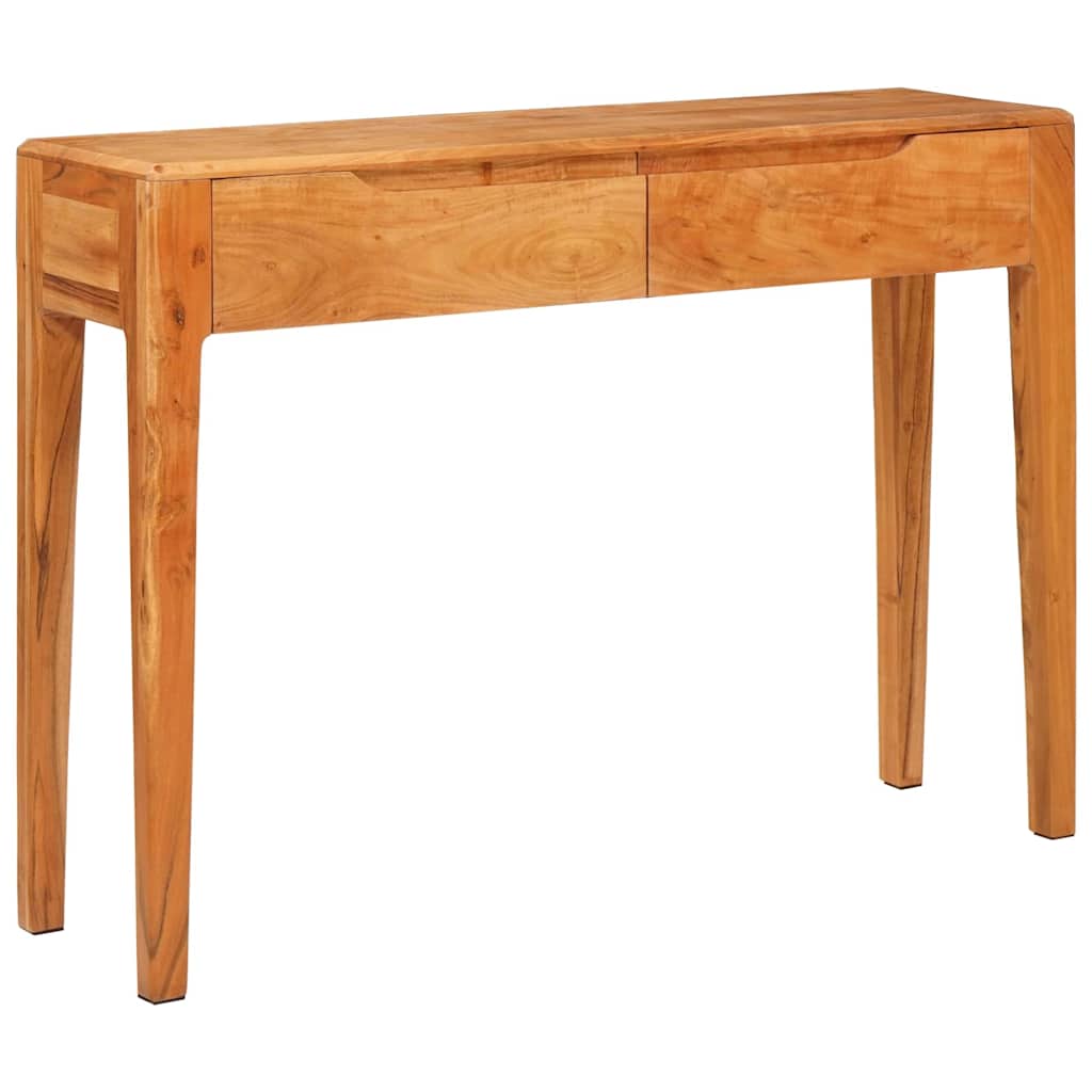 vidaXL Console Table Brown 110 x 30 x 80 cm Solid Acacia Wood