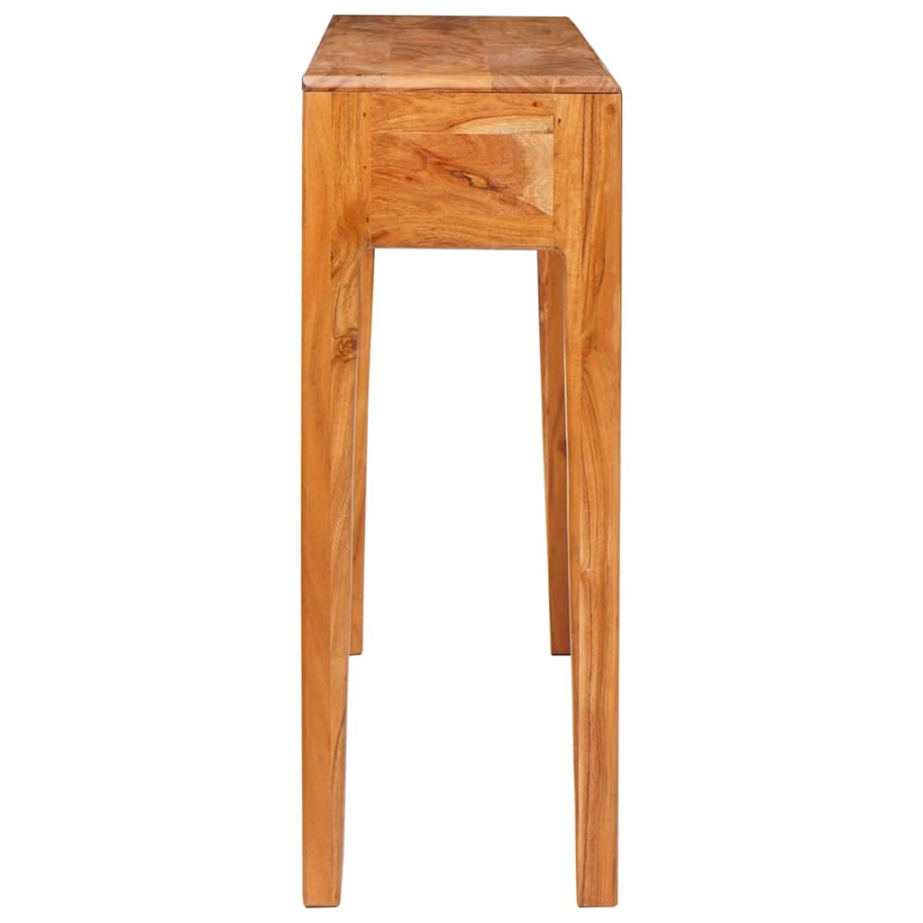 vidaXL Console Table Brown 110 x 30 x 80 cm Solid Acacia Wood