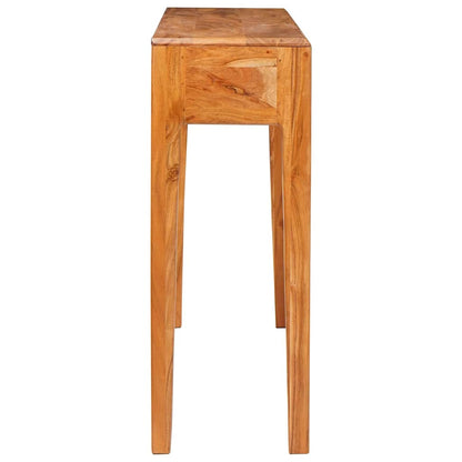 vidaXL Console Table Brown 110 x 30 x 80 cm Solid Acacia Wood