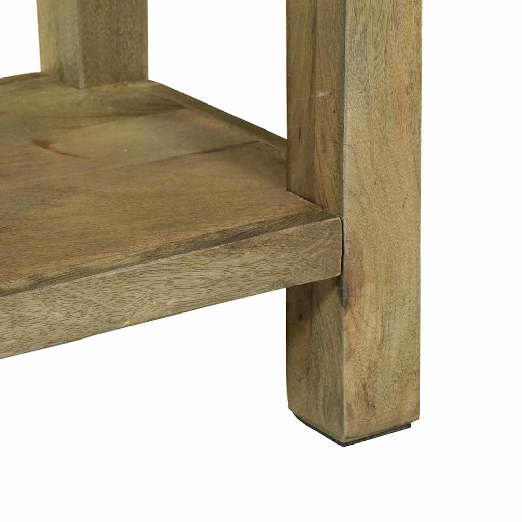 vidaXL Console Table Natural Grey 110 x 30 x 80 cm Solid Mango Wood
