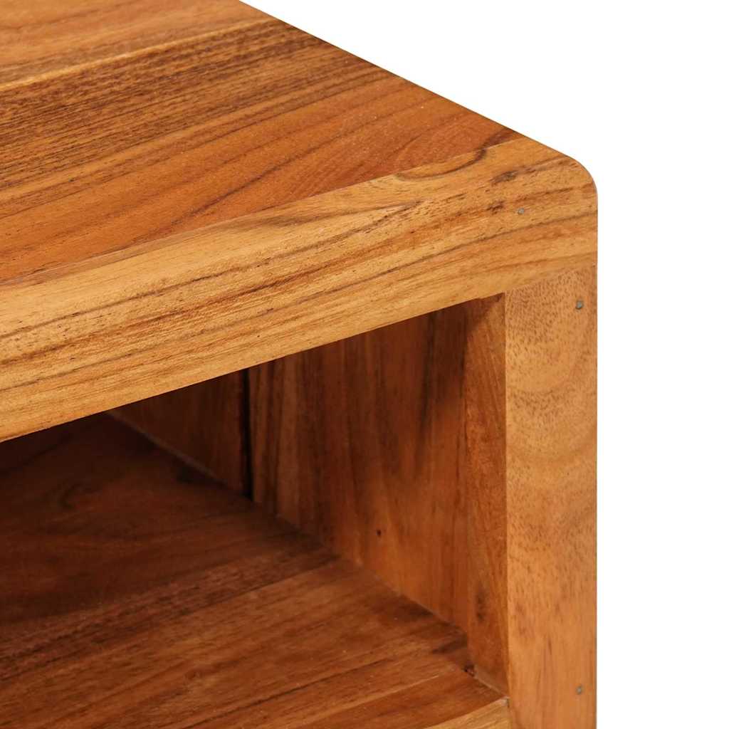vidaXL TV Cabinet with Shelf Brown 110 x 30 x 40 cm Solid Acacia Wood