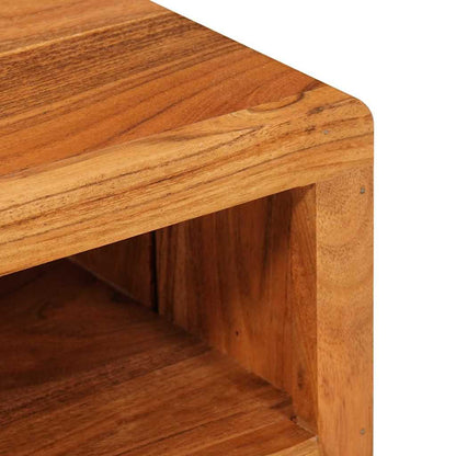vidaXL TV Cabinet with Shelf Brown 110 x 30 x 40 cm Solid Acacia Wood