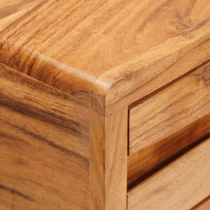 vidaXL Console Table Brown 110 x 30 x 80 cm Solid Acacia Wood