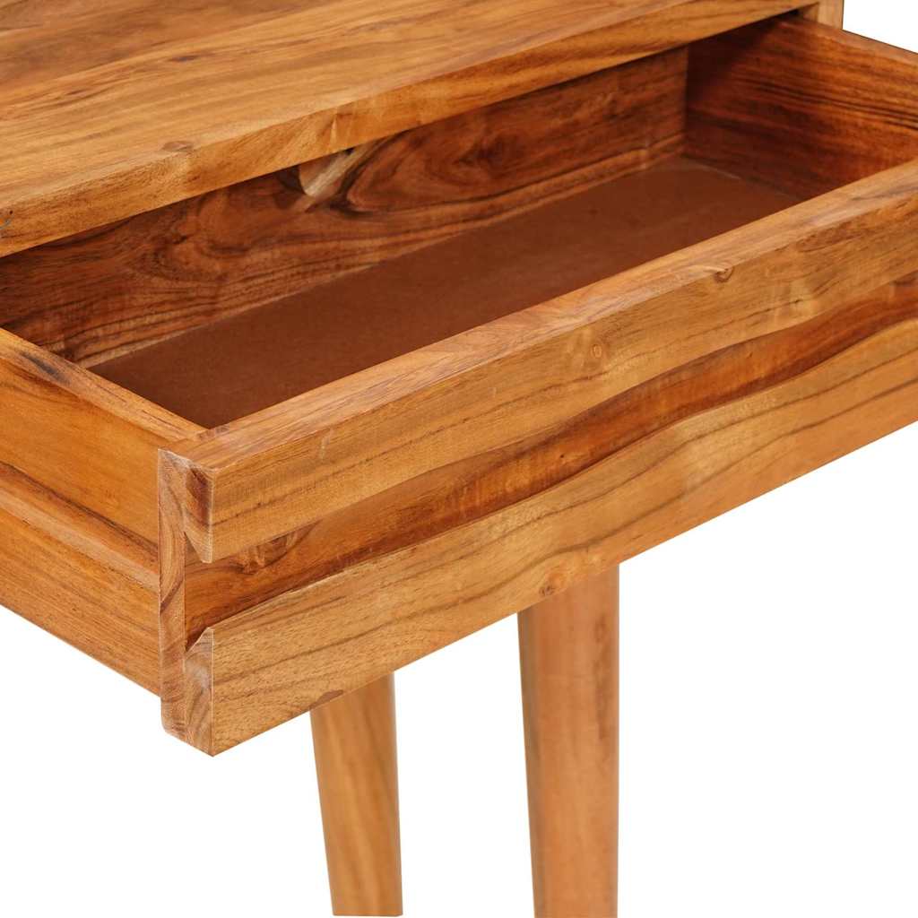 vidaXL Console Table Brown 110 x 30 x 80 cm Solid Acacia Wood