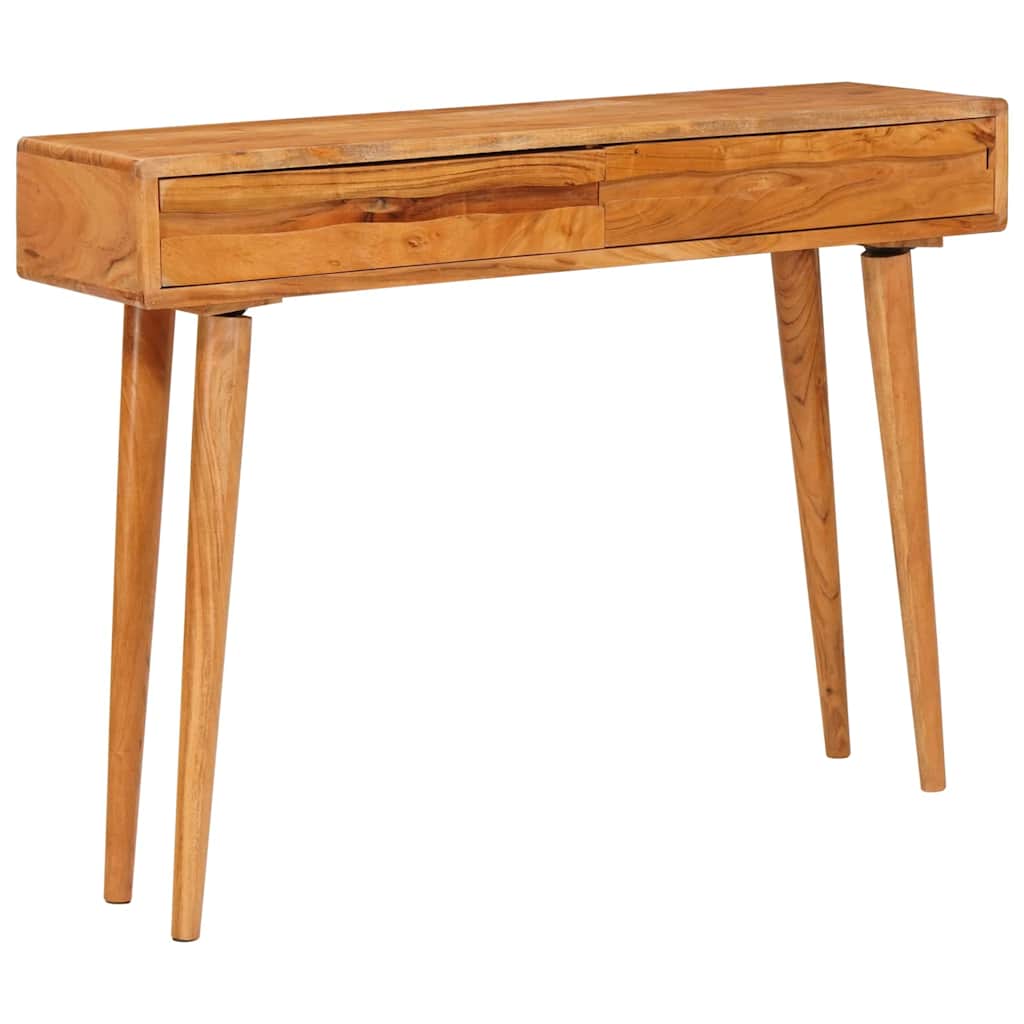 vidaXL Console Table Brown 110 x 30 x 80 cm Solid Acacia Wood