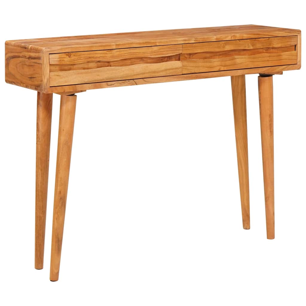 vidaXL Console Table Brown 110 x 30 x 80 cm Solid Acacia Wood