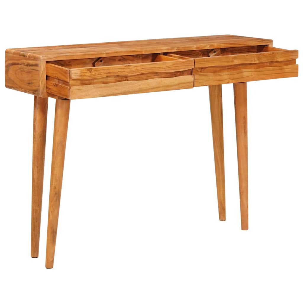 vidaXL Console Table Brown 110 x 30 x 80 cm Solid Acacia Wood