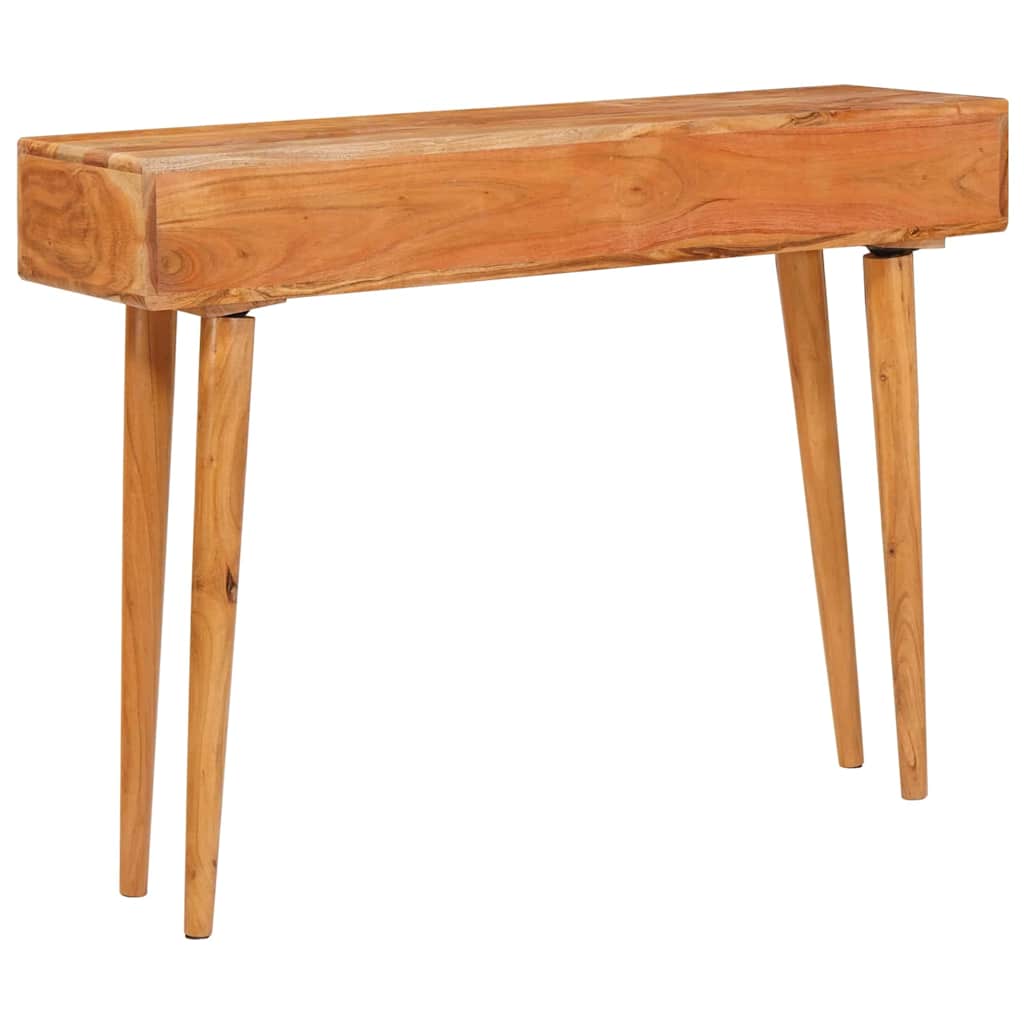 vidaXL Console Table Brown 110 x 30 x 80 cm Solid Acacia Wood