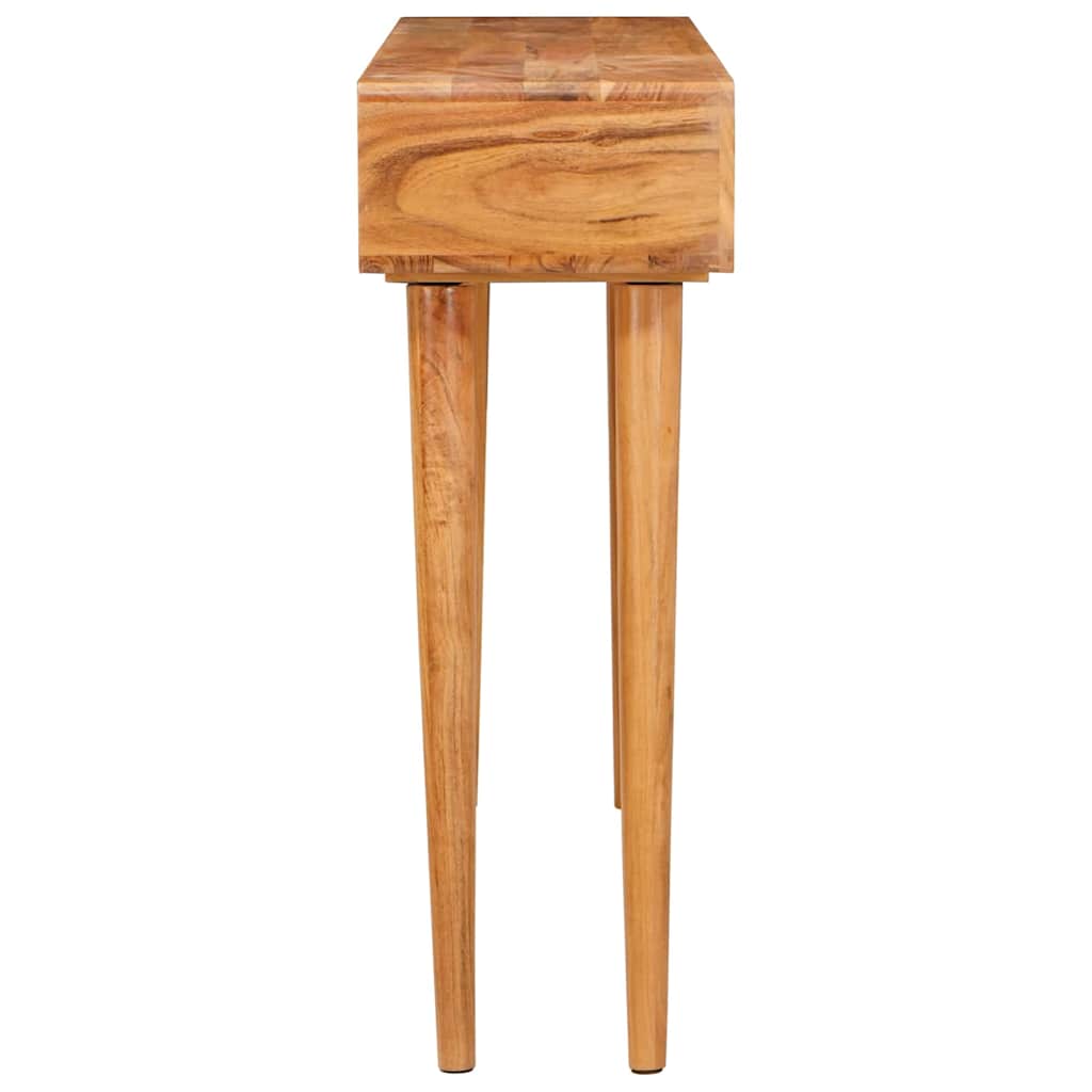 vidaXL Console Table Brown 110 x 30 x 80 cm Solid Acacia Wood
