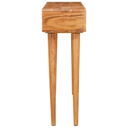 vidaXL Console Table Brown 110 x 30 x 80 cm Solid Acacia Wood
