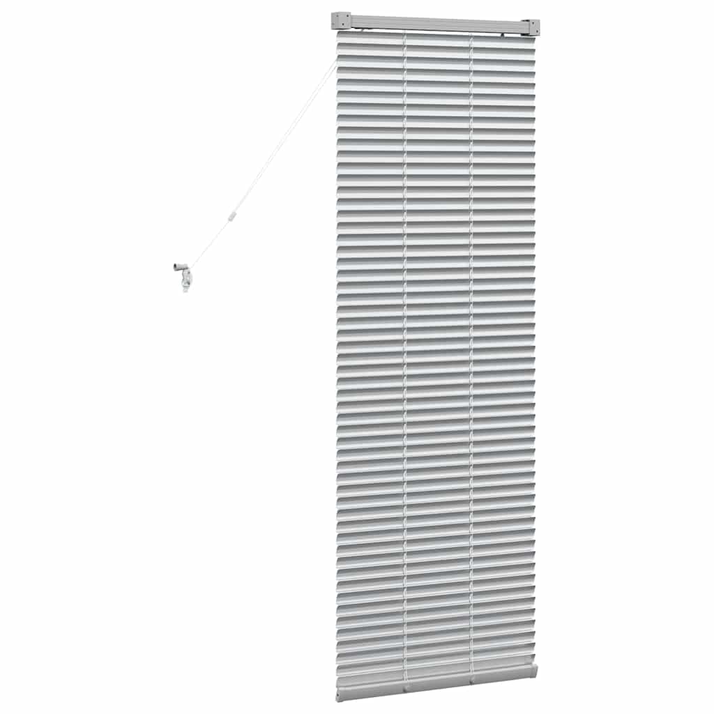 vidaXL Venetian Blinds Height Adjustable Silver 130 x 45 cm Aluminium