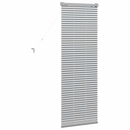 vidaXL Venetian Blinds Height Adjustable Silver 130 x 45 cm Aluminium