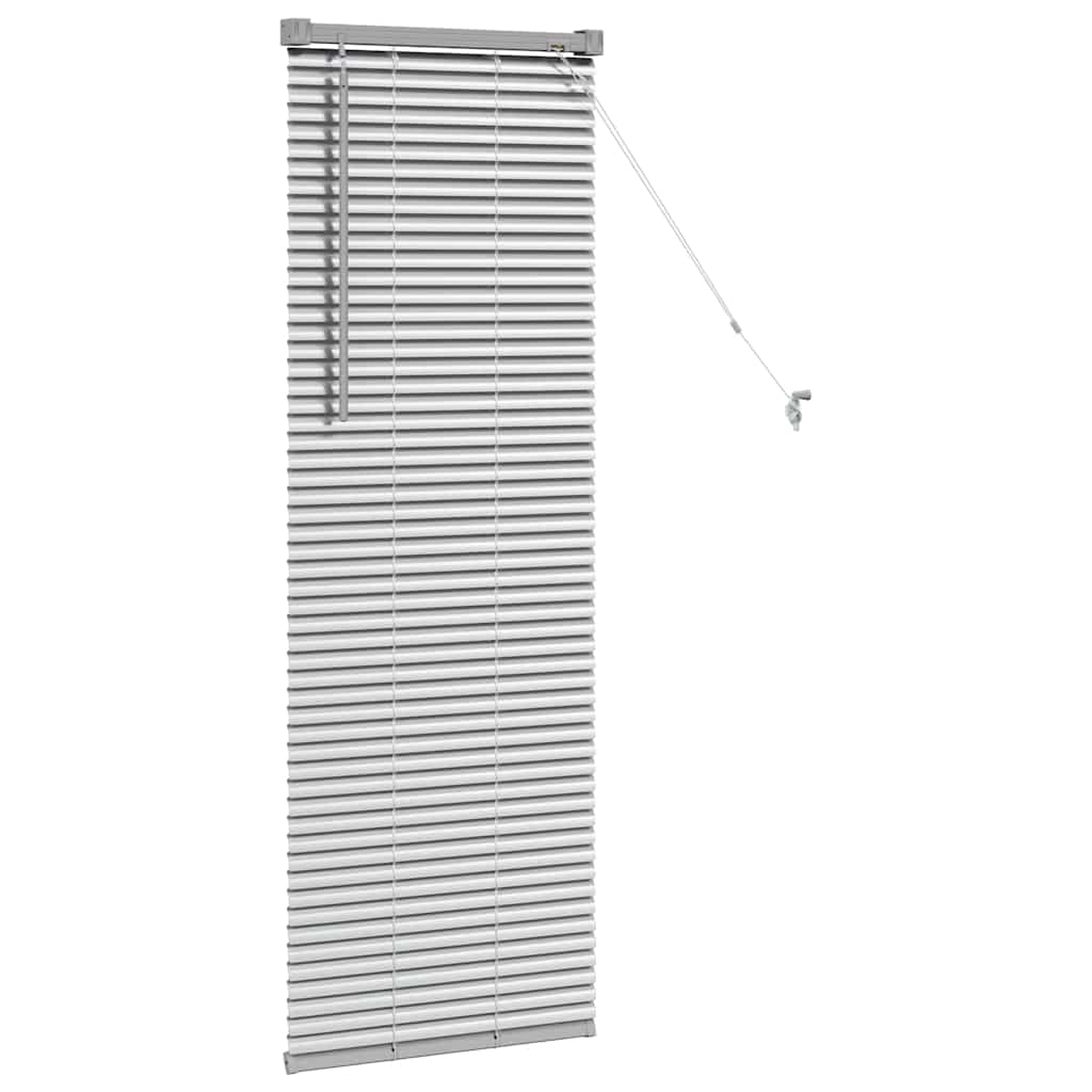 vidaXL Venetian Blinds Height Adjustable Silver 130 x 50 cm Aluminium