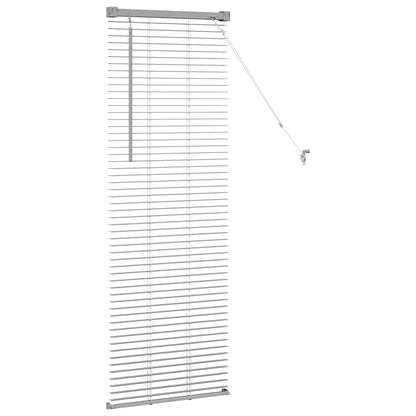 vidaXL Venetian Blinds Height Adjustable Silver 130 x 50 cm Aluminium