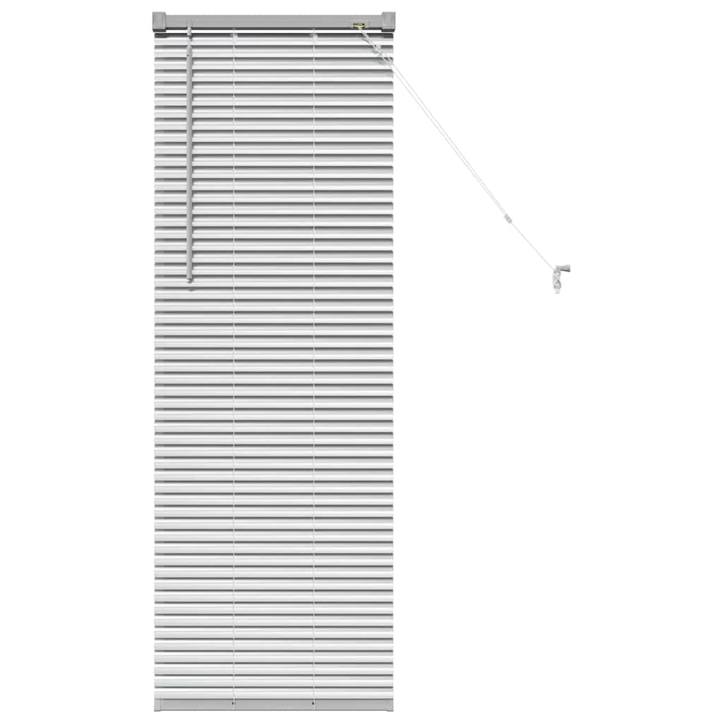vidaXL Venetian Blinds Height Adjustable Silver 130 x 50 cm Aluminium