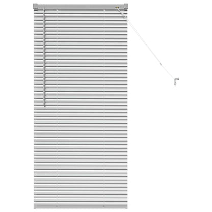 vidaXL Window Blind with Curtains Manual Silver Aluminium