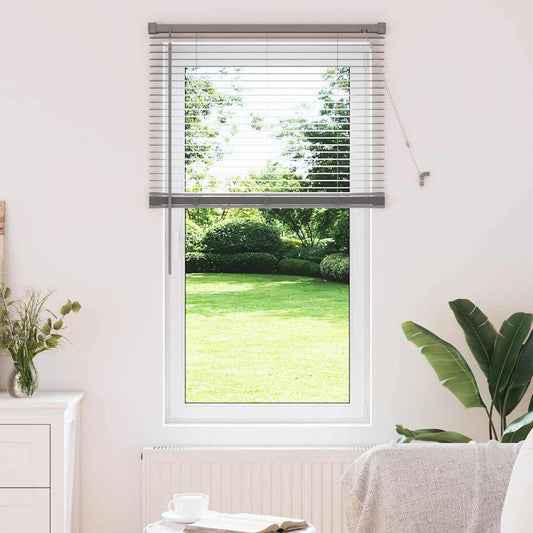 vidaXL Venetian Blinds Height Adjustable Silver 130 x 75 cm Aluminium