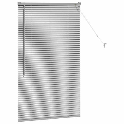 vidaXL Venetian Blinds Height Adjustable Silver 130 x 75 cm Aluminium