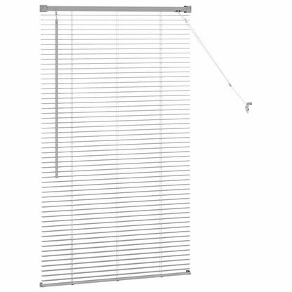 vidaXL Venetian Blinds Height Adjustable Silver 130 x 75 cm Aluminium