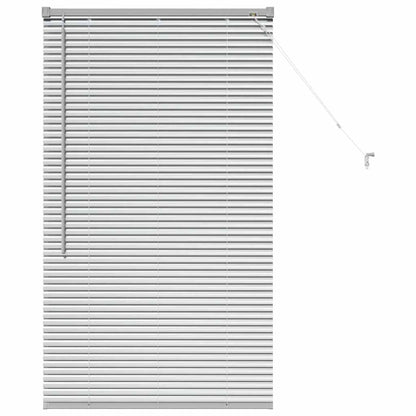 vidaXL Venetian Blinds Height Adjustable Silver 130 x 75 cm Aluminium