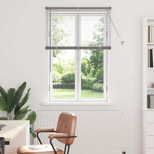 vidaXL Venetian Blinds Height Adjustable Silver 130 x 85 cm Aluminium