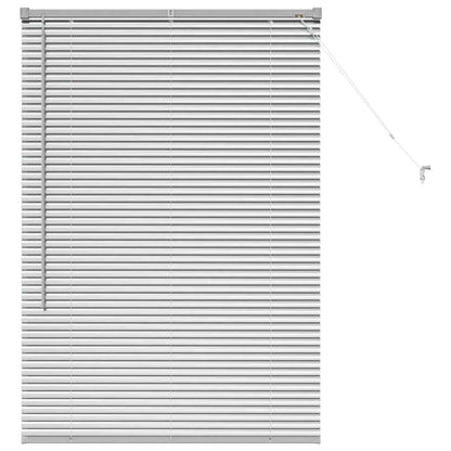 vidaXL Venetian Blinds Height Adjustable Silver 130 x 95 cm Aluminium