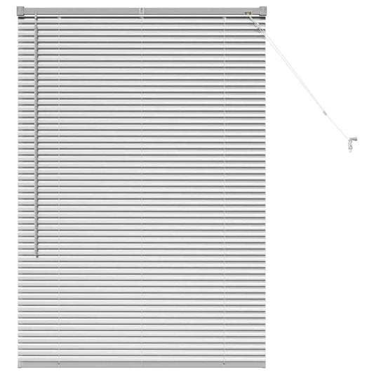 vidaXL Venetian Blinds Height Adjustable Silver 130 x 95 cm Aluminium