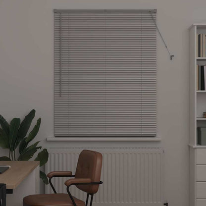 vidaXL Venetian Blinds Height Adjustable Silver 130 x 100 cm Aluminium