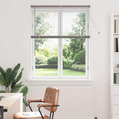 vidaXL Venetian Blinds Height Adjustable Silver 130 x 105 cm Aluminium