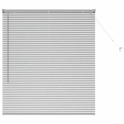 vidaXL Venetian Blinds Height Adjustable Silver 130 x 120 cm Aluminium
