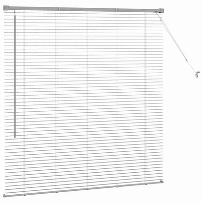vidaXL Venetian Blinds Height Adjustable Silver 130 x 125 cm Aluminium