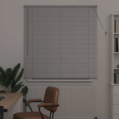 vidaXL Venetian Blinds Height Adjustable Silver 130 x 135 cm Aluminium