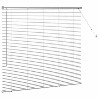 vidaXL Venetian Blinds Height Adjustable Silver 130 x 140 cm Aluminium