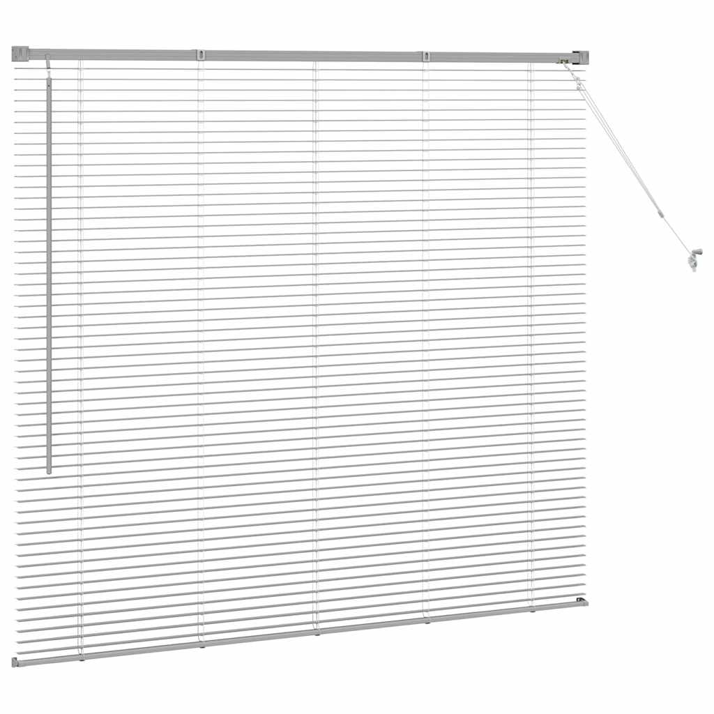vidaXL Venetian Blinds Height Adjustable Silver 130 x 150 cm Aluminium