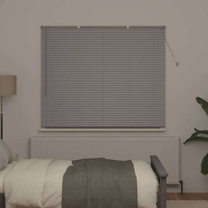 vidaXL Venetian Blinds Height Adjustable Silver 130 x 160 cm Aluminium