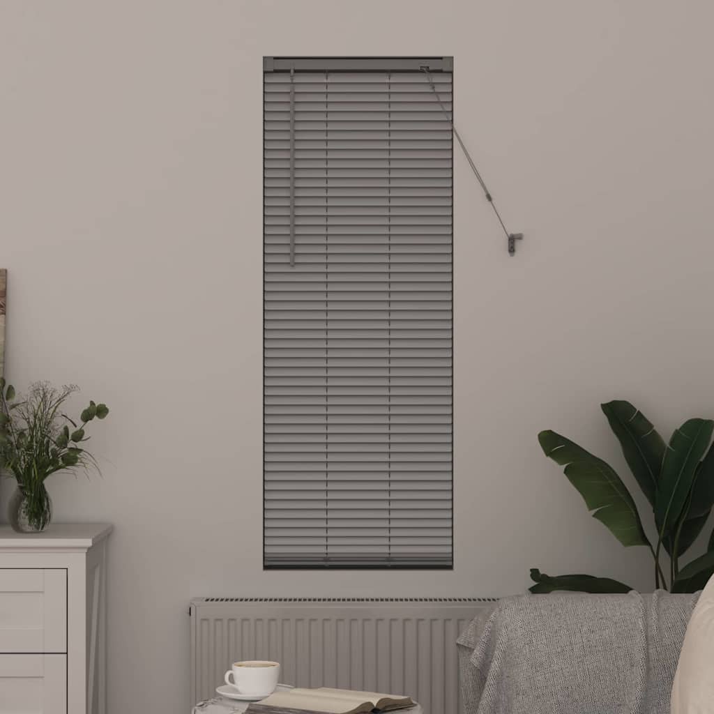 vidaXL Venetian Blinds Height Adjustable Silver 175 x 40 cm Aluminium