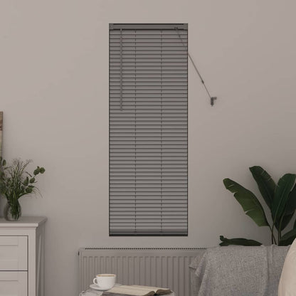 vidaXL Venetian Blinds Height Adjustable Silver 175 x 45 cm Aluminium