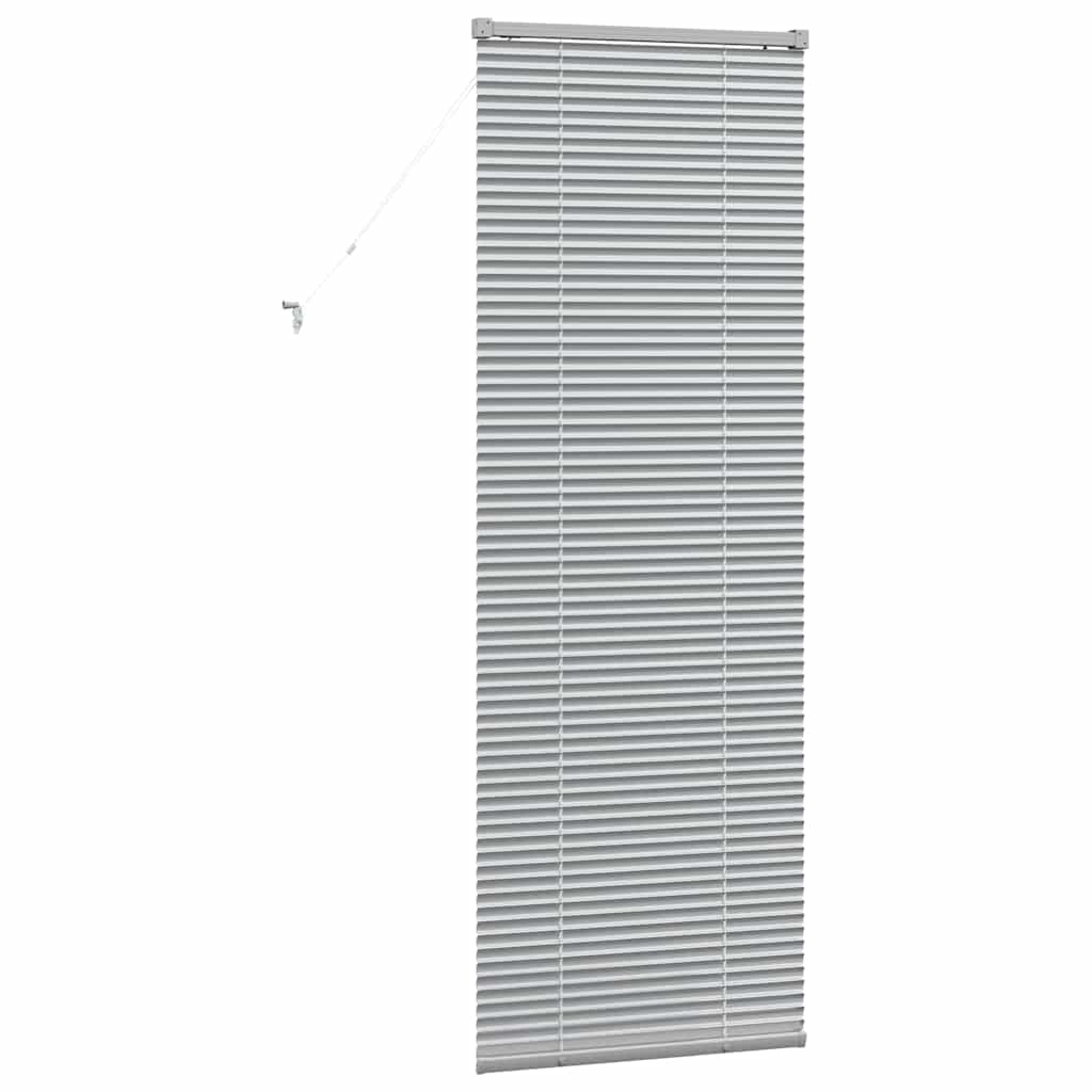 vidaXL Venetian Blinds Height Adjustable Silver 175 x 55 cm Aluminium